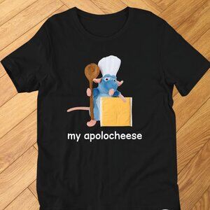 Black - funny meme tee My Apolocheese Rat Plush Cheese
